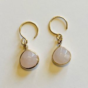 Genuine Gemstone and 14k Gold Earrings